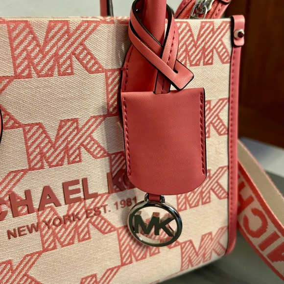 Michael Kors Mirella Signature Canvas Small Crossbody Tote - Picture 4 of 9